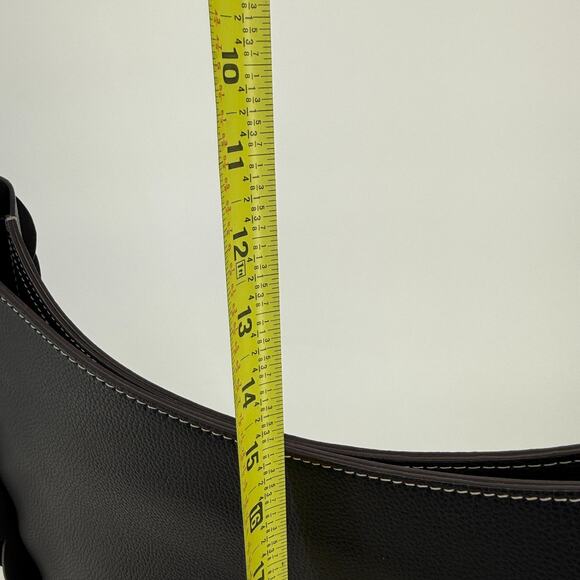 Chloe Darryl Hobo Bag Black Grained Leather Large Tote Shoulder With Pouch Auth - Picture 16 of 16